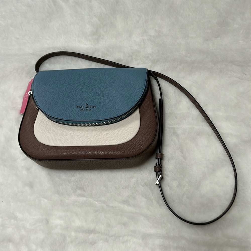 NWT♠️ Kate Spade Leila coolorblock Medium flap shoulder bag